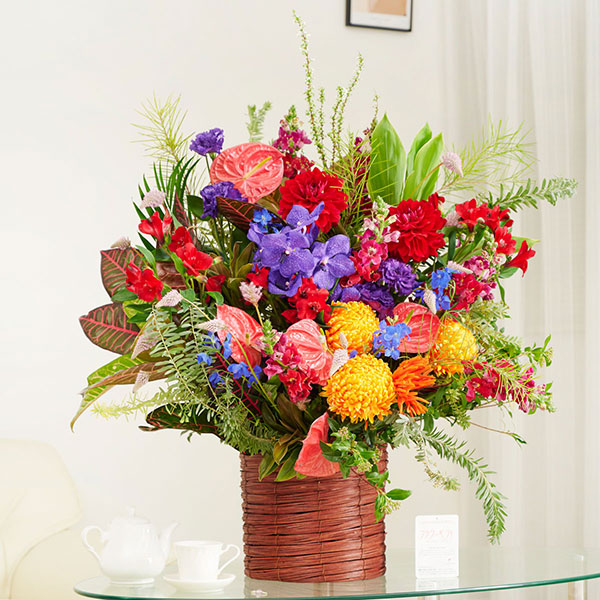 おしゃれな花の贈り物　デザイナーズアレンジメントフラワー　5万円コース　「オーギュスト」