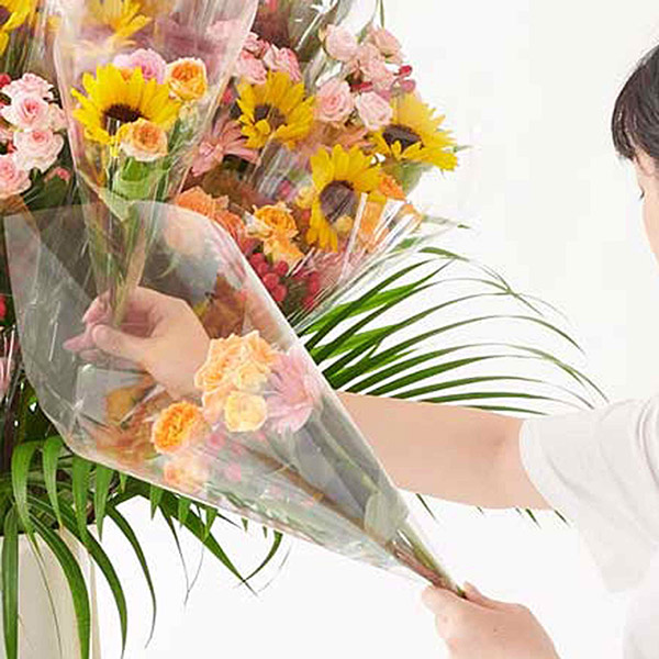 ＜東京23区、横浜、川崎、大阪市限定＞花束スタンド花　2段30束