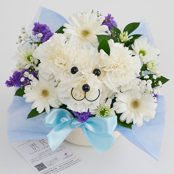 おしゃれな花の贈り物　仏花　ペットのお供え　生花アニマルフラワー