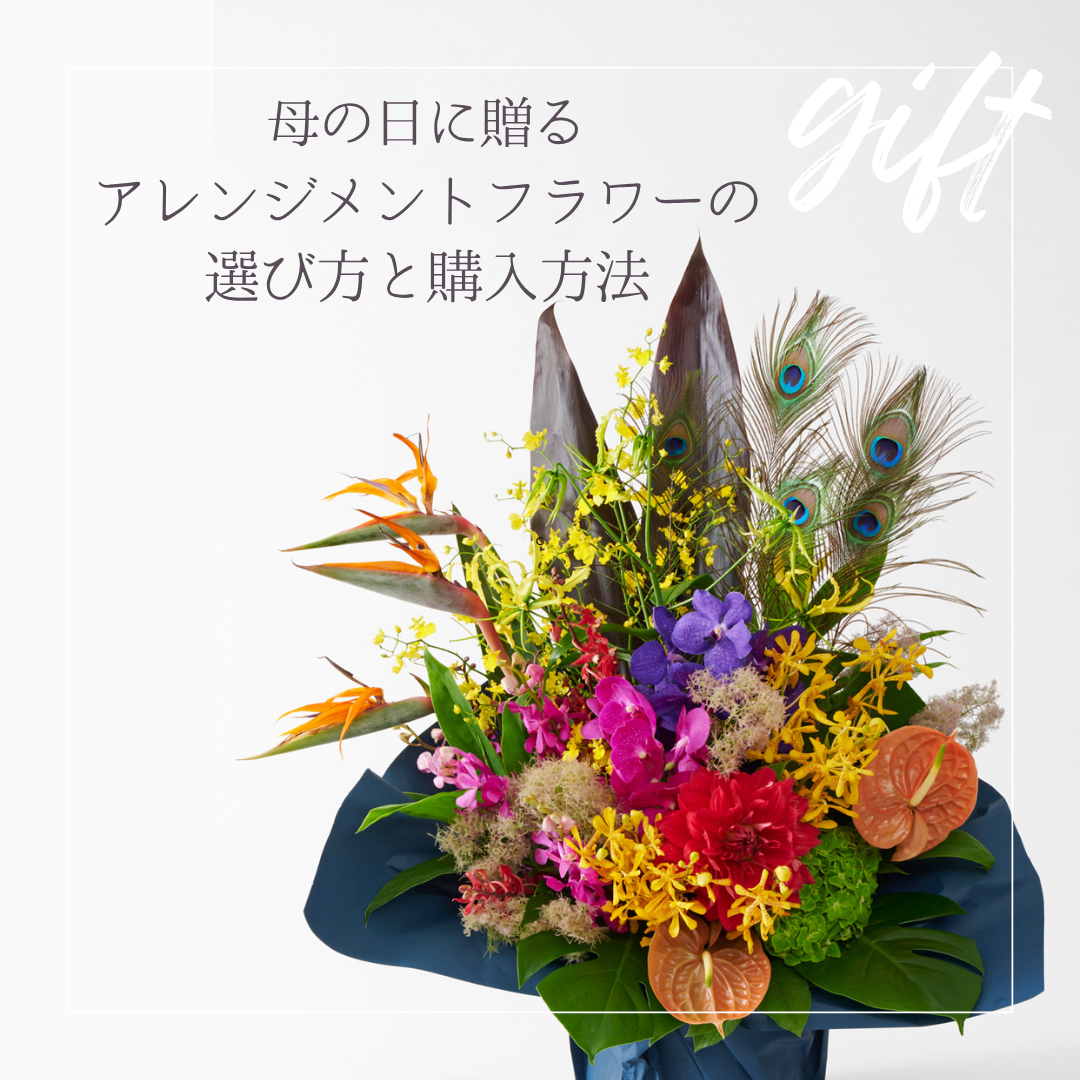 母の日に贈るおしゃれなアレンジメントフラワー　アレンジメントフラワーの選び方と購入方法