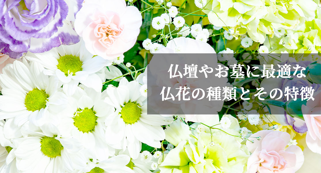 仏壇やお墓に最適な仏花の種類とその特徴
