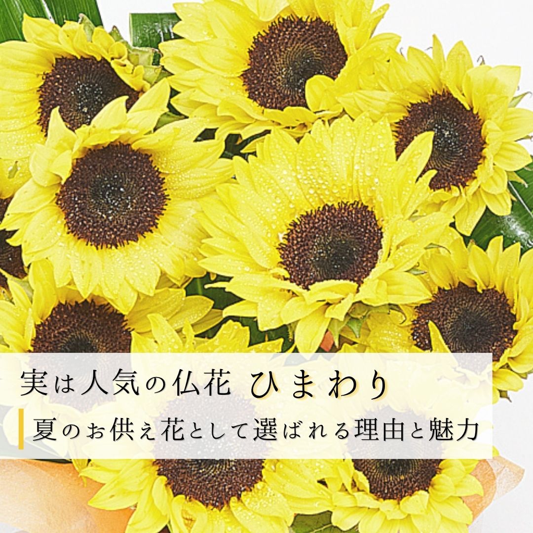 実は人気の仏花 向日葵(ひまわり)｜夏のお供え花に選ばれる理由と魅力