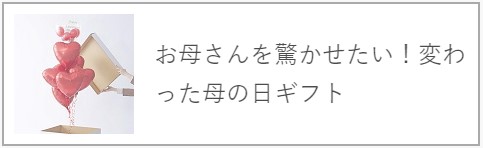 お母さんを驚かせたい！変わった母の日ギフト